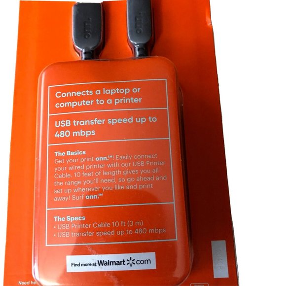 Surf Onn USB Cable 10' - Picture 2 of 4